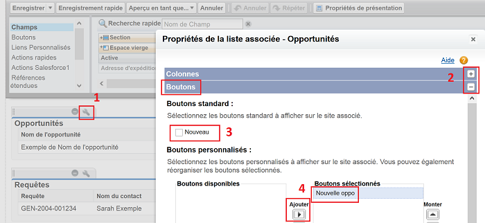 ajout bouton perso Salesforce