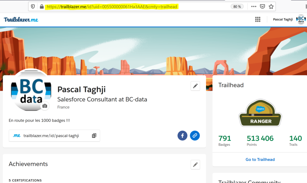 Profil Trailhead Pascal Taghji